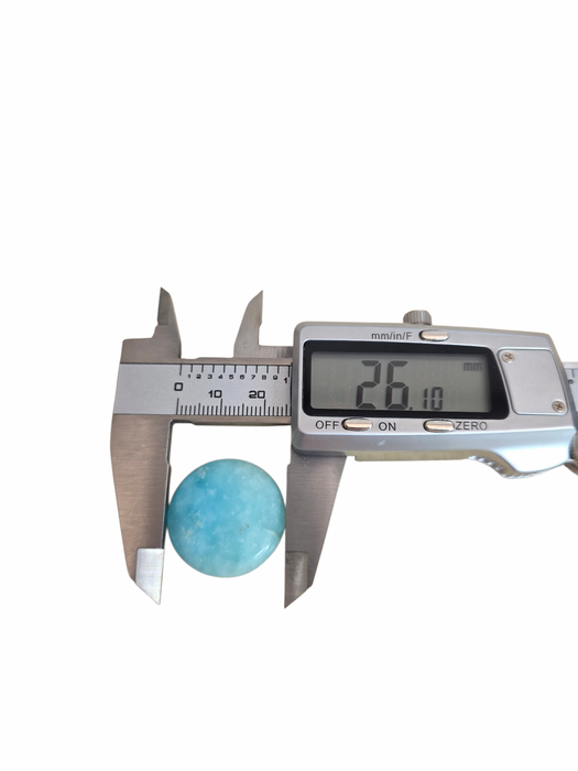 Hemimorphite 26mm round cabochon