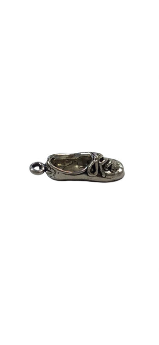 Sterling Silver Charm, Tap or ballerina Shoe 3D