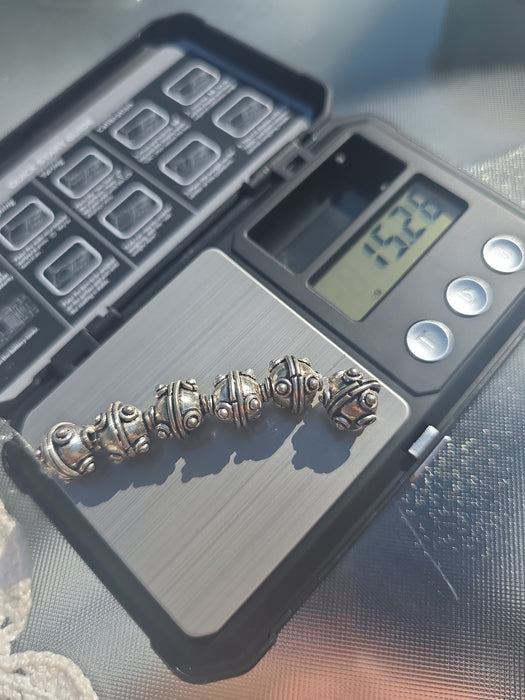 10mm beads sterling