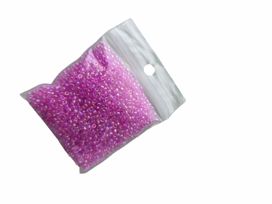 Transparent pink ab 20g 11/0 (#41)