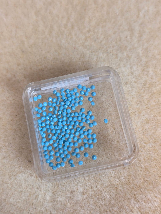 Natural turquoise faceted stones 1.5mm