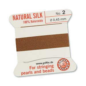 Griffin Silk Size No.2 Cornelian 2 Meters with Needle