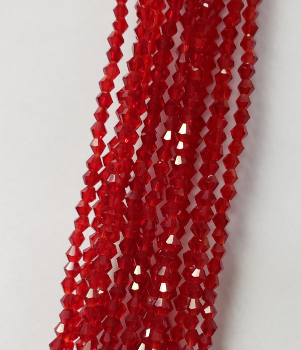 3MM BICONE CRYSTAL STRAND 18.5" - FRUIT PUNCH AB