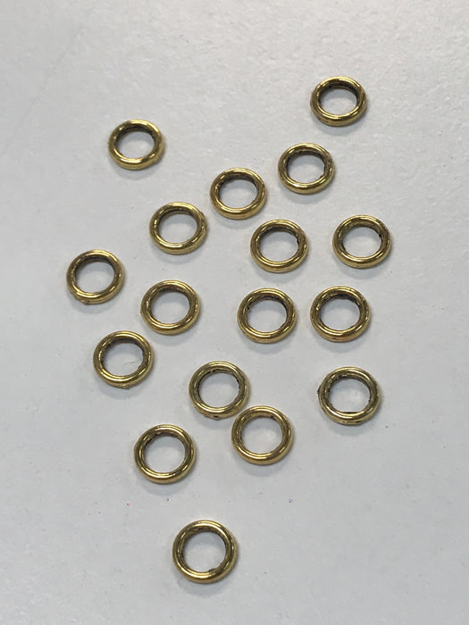 Pewter Spacer Rings Goldtone 6x1mm