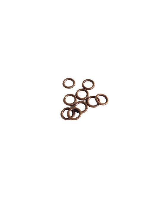 Copper Finish Rings Closed 7mm