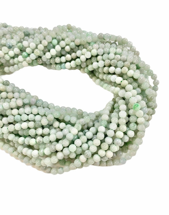 4mm Jade Burma  Round 16" Strand