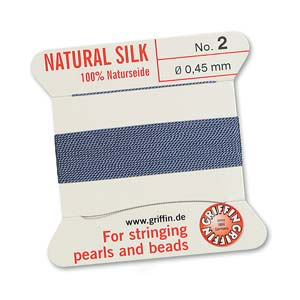 Griffin Silk Size No.2 Blue  2 Meters with Needle