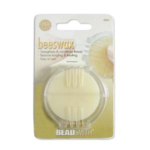 Beeswax Thread Conditioner with Applicator Case