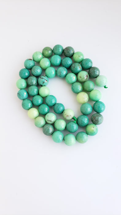 8mm Chrysoprase Faceted Round