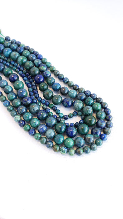 6MM AZURITE MALACHITE 16" STRAND