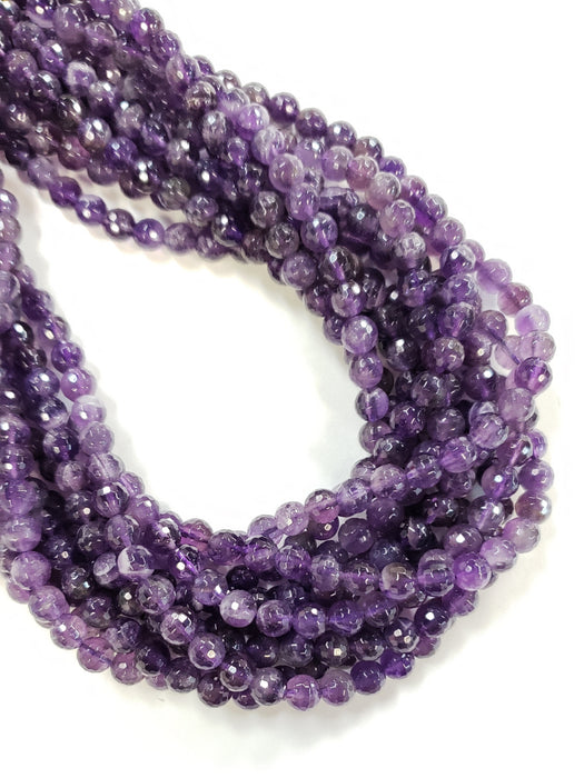 6MM AMETHYST FACETED 16" STRAND