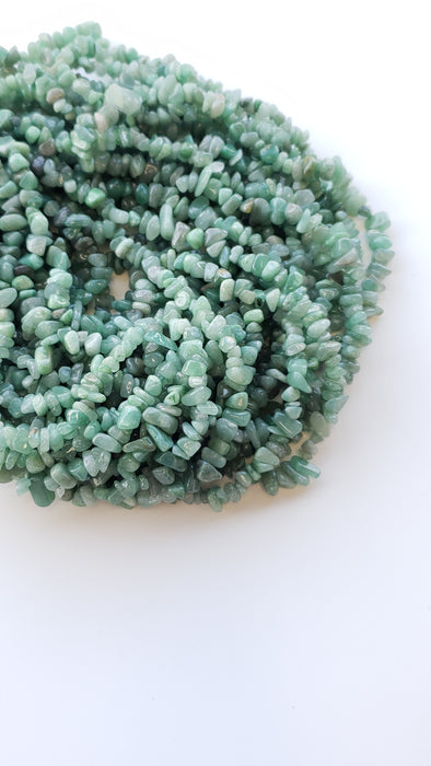 Aventurine Chips 30" Strand