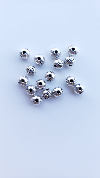 6mm Spacer Beads All Seeing Eye / Evil Eye