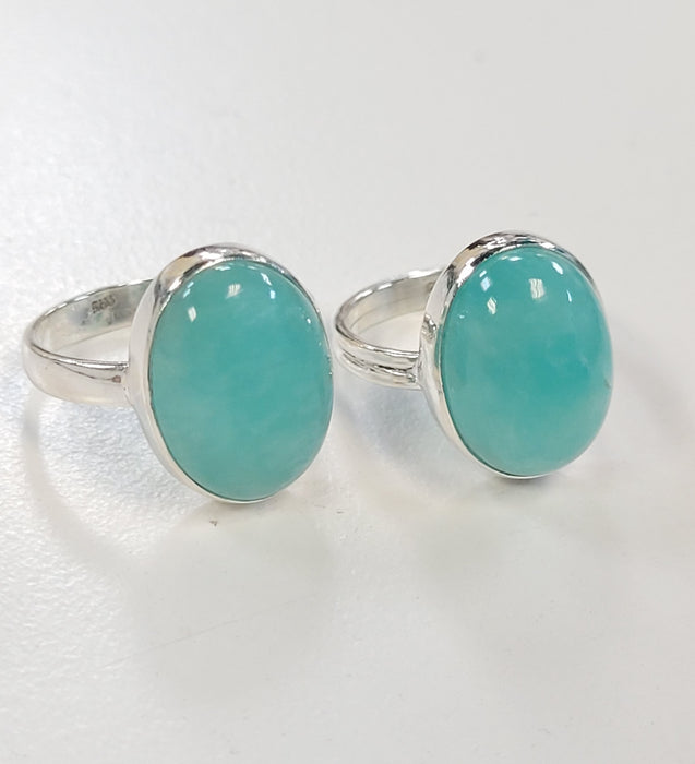 Amazonite Rings (Sterling Silver)