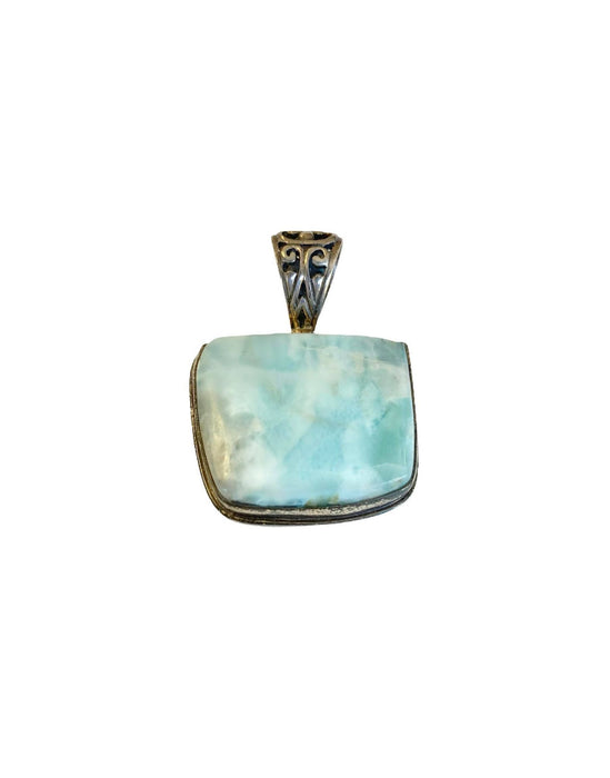 Larimar in Sterling Pendant