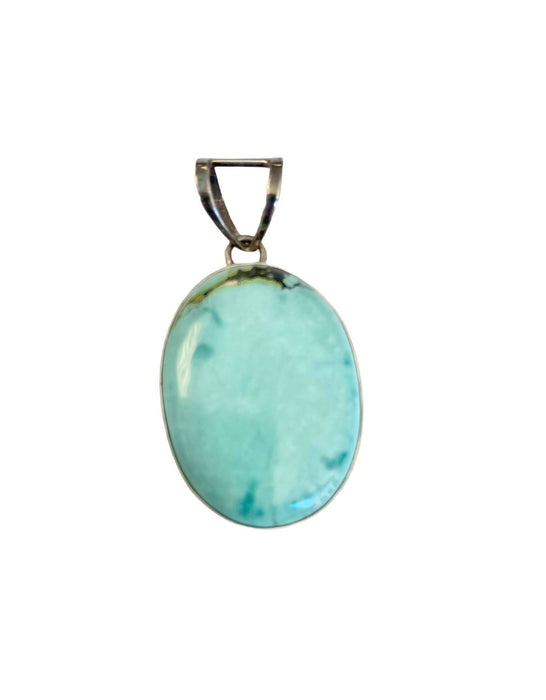 Tibet Turquoise in Sterling Pendant