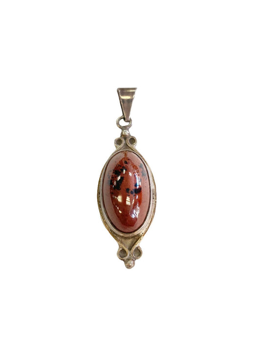 Mahogany Obsidian in Sterling Pendant