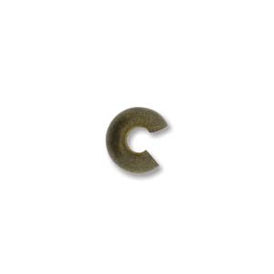 Crimp Bead Covers 5mm Antique Brass 20pcs