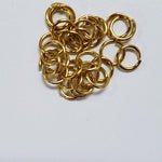 Jump Rings Gold 18swg 3/16" (5.0mm) ID approx 100pc