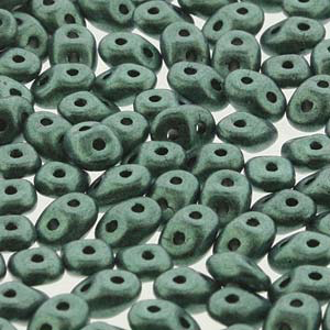 O Beads 4.5g Metallic Suede Green