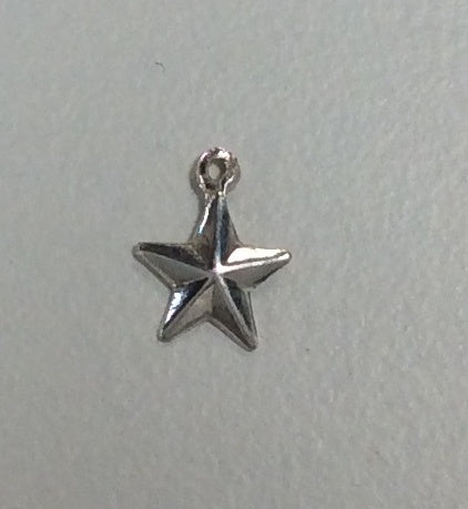 Sterling Silver Charm, Small Star