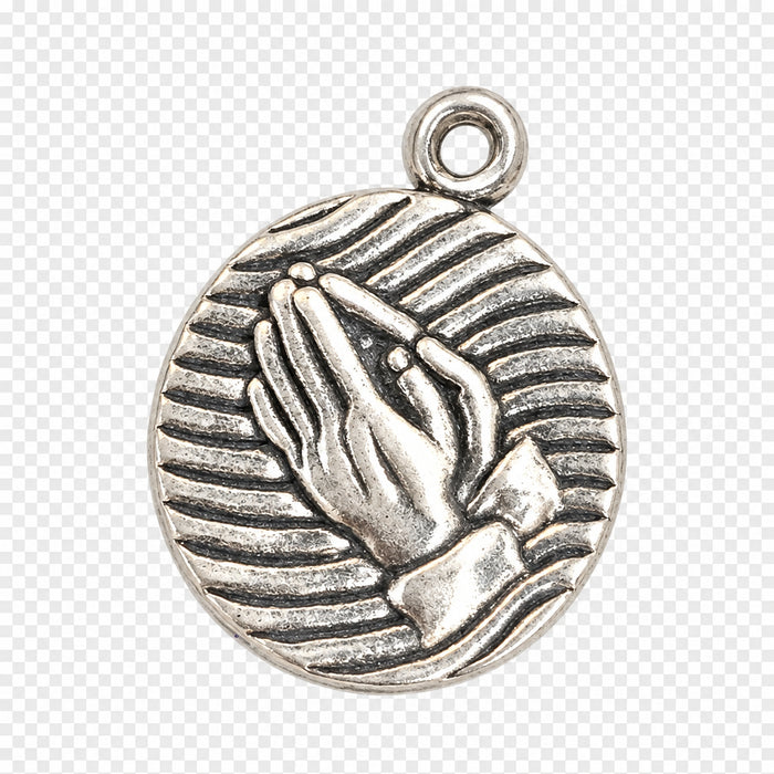 Sterling Silver Charm, Praying Hands