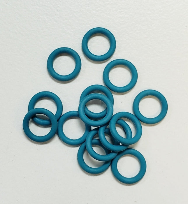 Rubber Rings Azure 18swg 3/16" (5.0mm) ID 50pcs