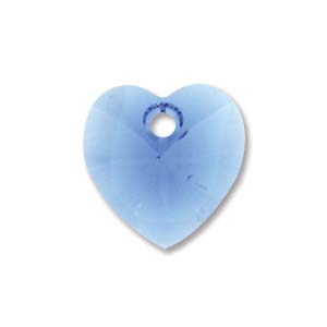 14mm Light Sapphire Swarovski Hearts