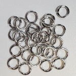 Jump Rings 100pc Bright Aluminum 18 SWG 5/16" (8.5mm) ID 7.1AR