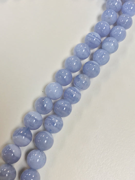 Chalcedony 8mm Round 16" Strand Approx