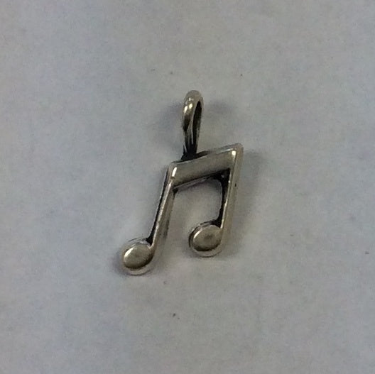 Sterling Silver Charm, Music Note Small