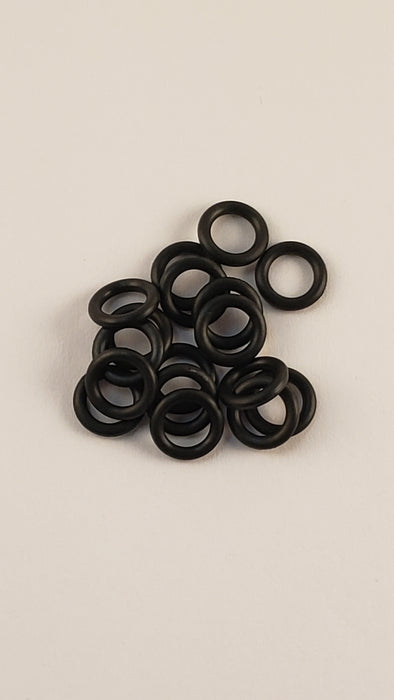 Rubber O Ring Black 16G 1/4"ID 100pcs