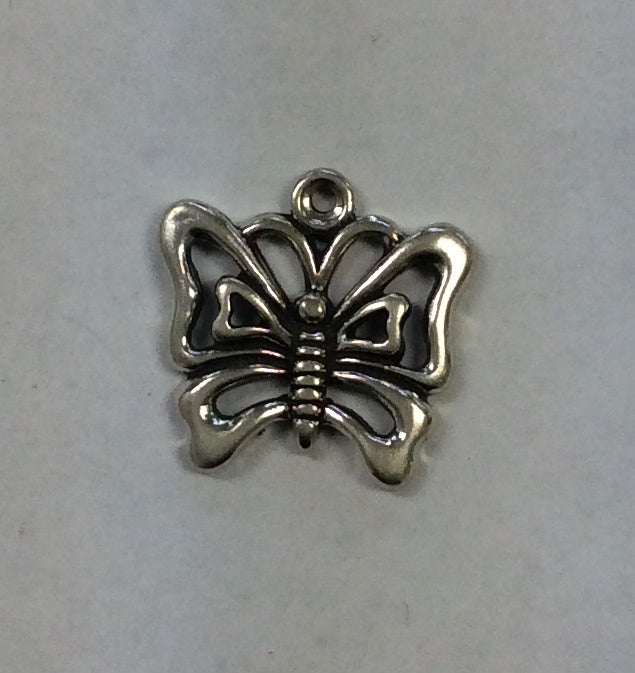 Sterling Silver Charm, Butterfly Large