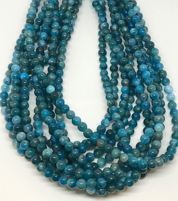 6mm Apatite Bead Strand 16"