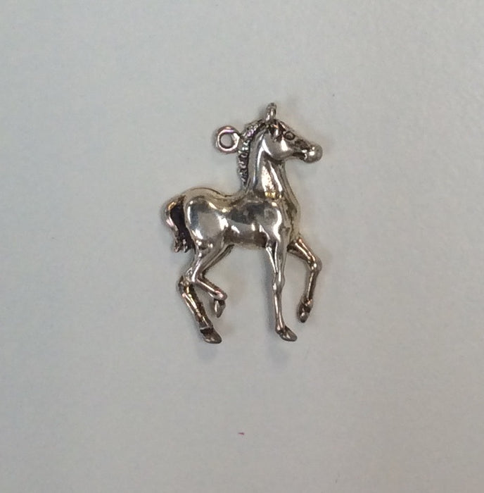 Sterling Silver Charm, Horse Foal Trotting