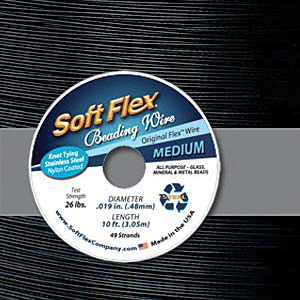Soft Flex Wire Small Black Onyx Medium