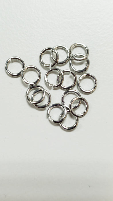 Jump Rings 20awg 7/64" (2.8mm)ID 100pc Bright Aluminum