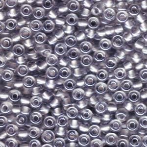 8/0 Sparkle Pewter Lined Crystal 22g 9242