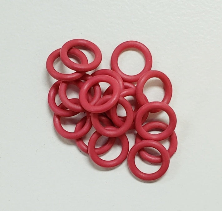 Rubber Rings Hot Pink 18swg 3/16" (5.0mm) ID 50pcs