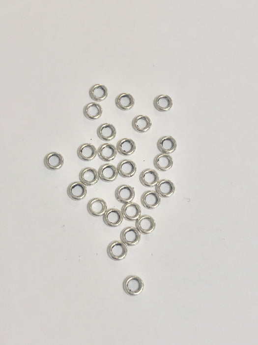 Pewter 4mm Spacer Rings approx 425 pcs