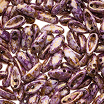 Chilli Beads Alabaster Senegal Violet 25pcs Preciosa