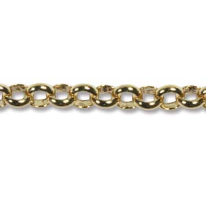 2.13MM ROLO GOLD CABLE BASE METAL CHAIN