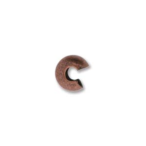 Crimp Bead Covers 5mm Antique Copper 20pcs