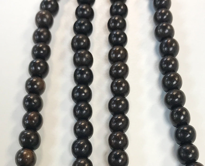 Tiger Ebony Wood Beads