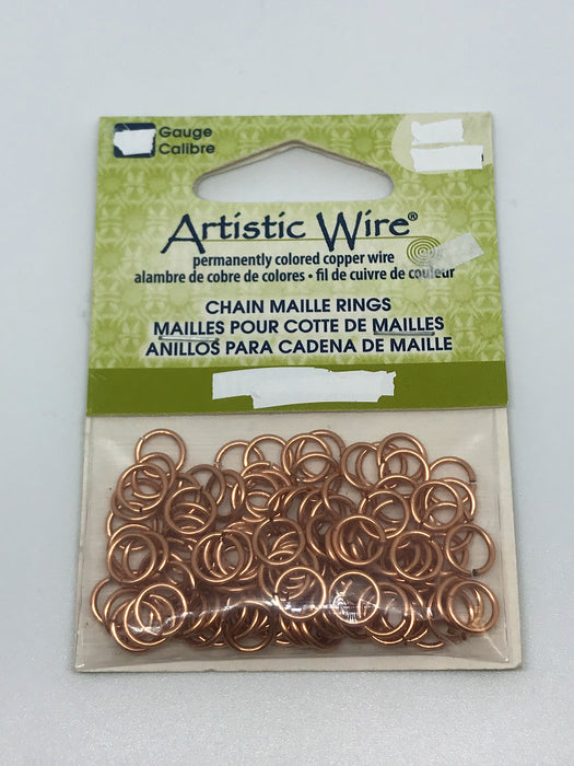 Jump Rings Artistic Wire Raw Copper 150pcs 18G 5/32"(3.97mm)