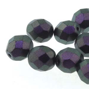 4mm Czech Fire Polish Beads Choose Colour (OPAQUES) 38 Beads per strand