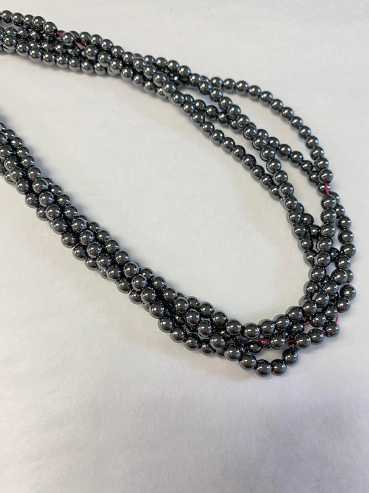 4mm Hematite 16" Strand