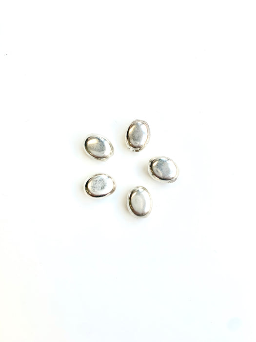 Sterling Oval Bead 10x8x6mm