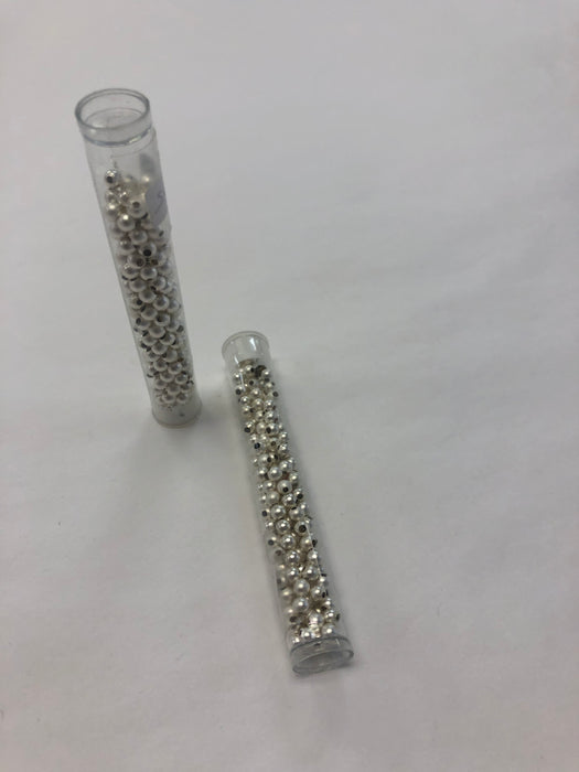 Metal Seed Bead Brushed Silver 6/0