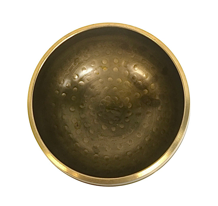 Hammered Brass Tibetan Mantra Meditation Singing Bowl 4"